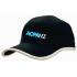 6 Panel Sports Microfibre Cap with Trim on Edge of Crown & Peak Caps from Challenge Marketing NZ