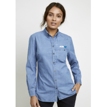 Indie Ladies Long Sleeve Shirt - S017LL Apparel from Challenge Marketing NZ